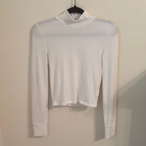American Eagle Outfitters White Long Sleeve Top
